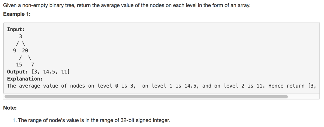Average of Levels in Binary Tree
