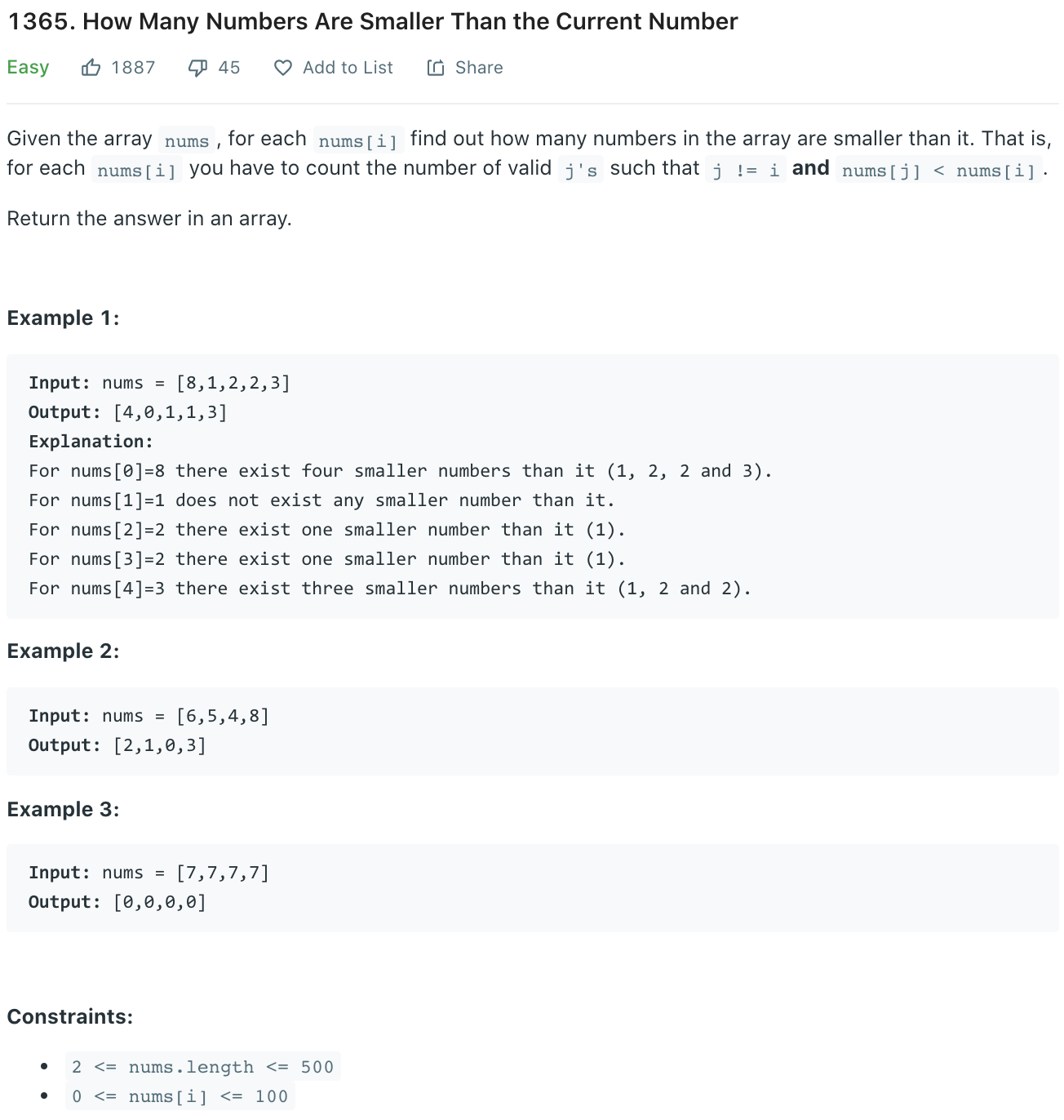 leetcode-1365-how-many-numbers-are-smaller-than-the-current-number